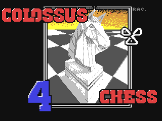Colossus Chess 4 title screen for Commodore 64